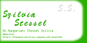 szilvia stessel business card